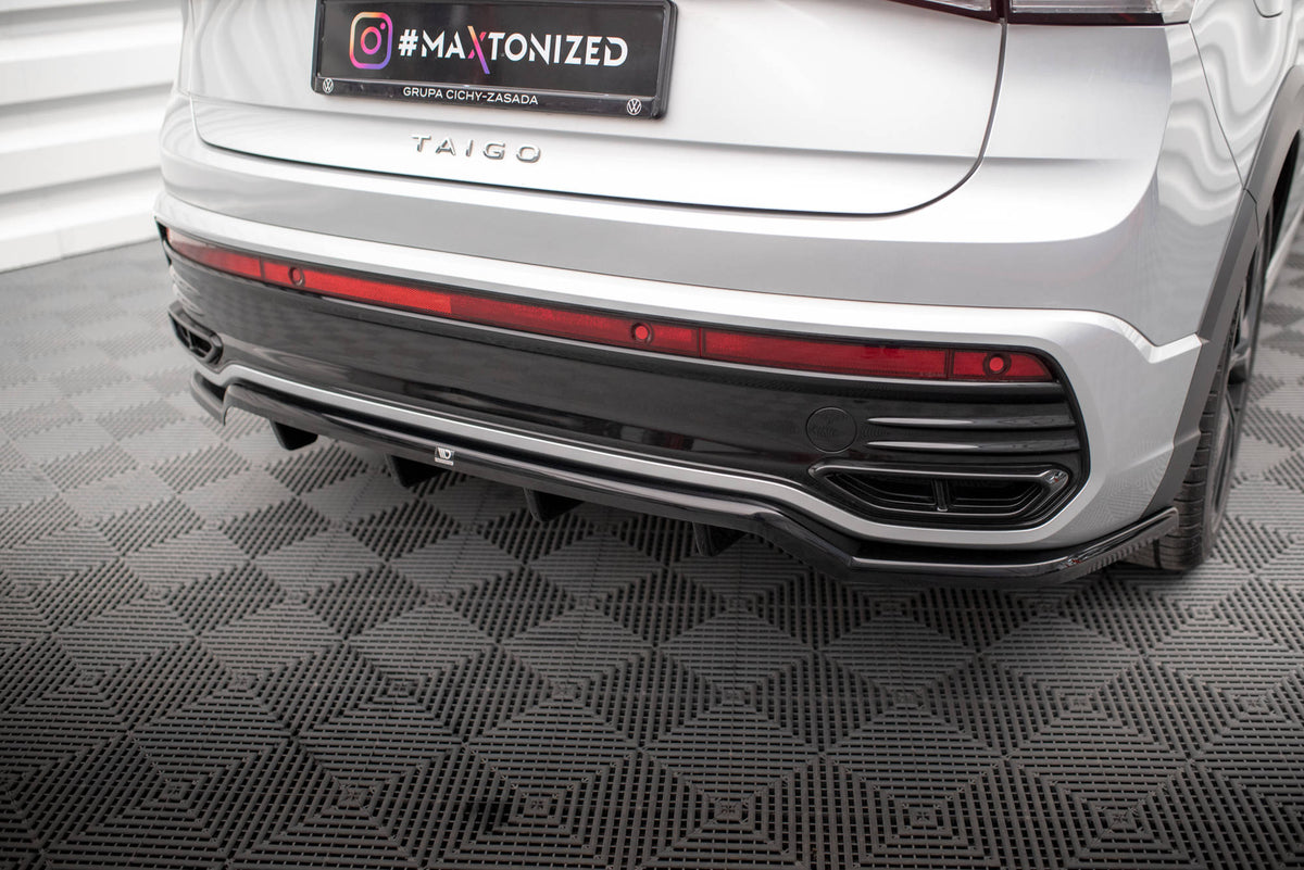 Rear Splitter (with vertical bars) suitable for Volkswagen Taigo R-Line Mk1