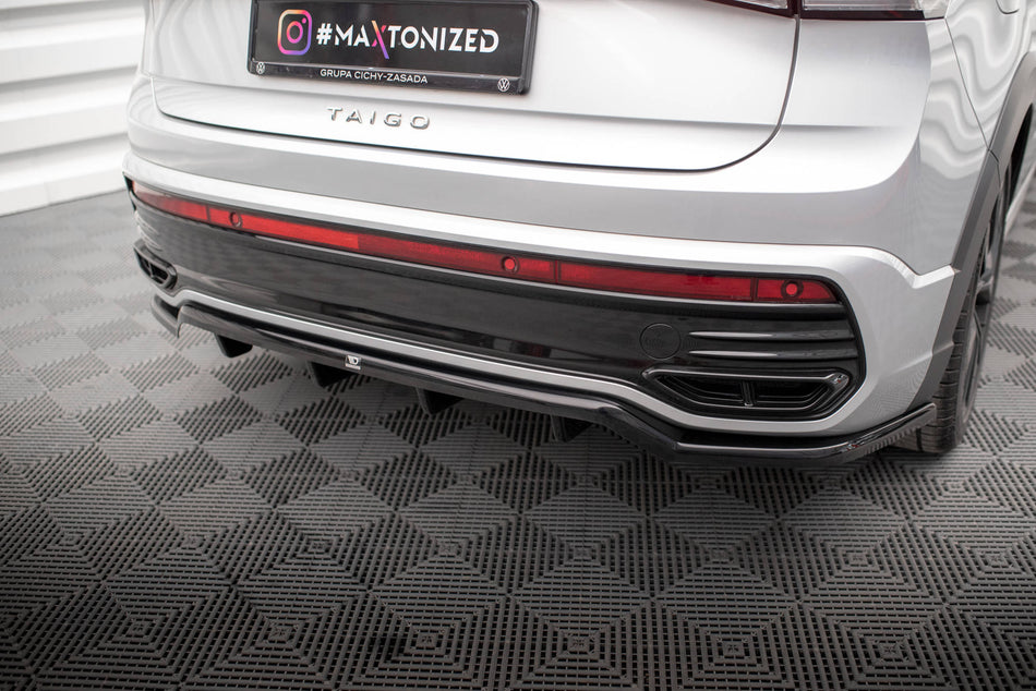 Rear Splitter (with vertical bars) suitable for Volkswagen Taigo R-Line Mk1