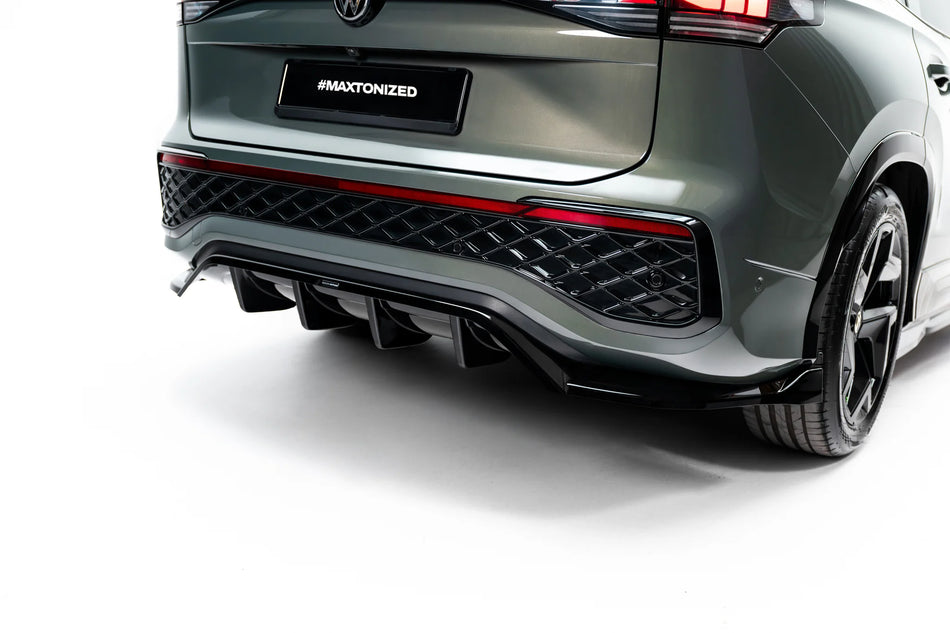Rear Splitter (with vertical bars) suitable for Volkswagen Tayron R-Line Mk1