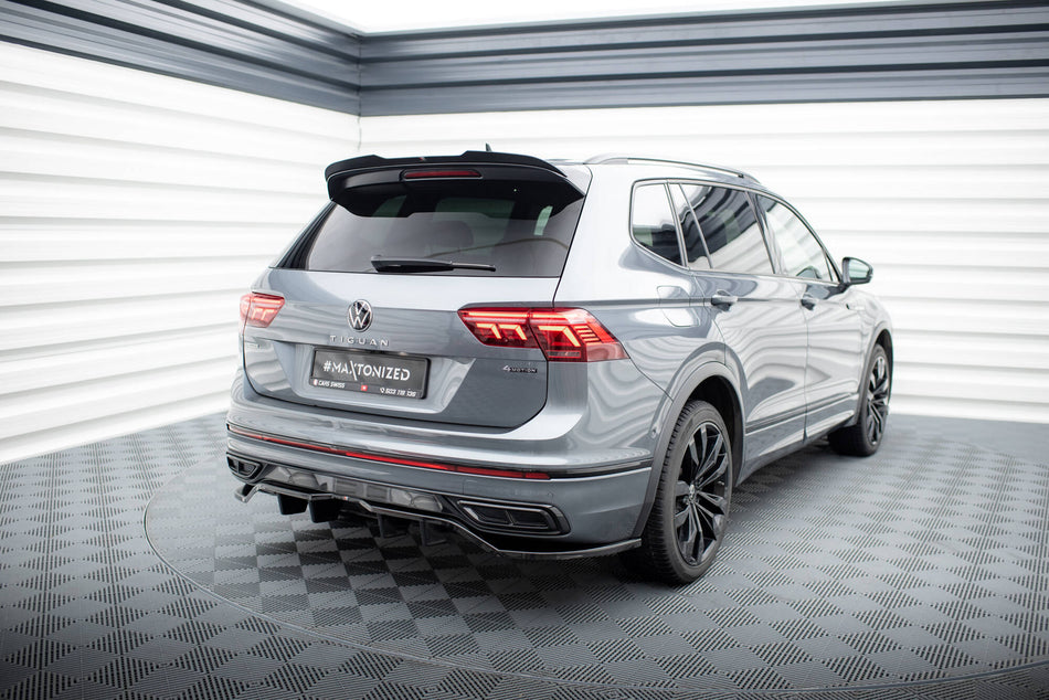 Rear Splitter (with vertical bars) suitable for Volkswagen Tiguan Allspace R-Line Mk2 Facelift