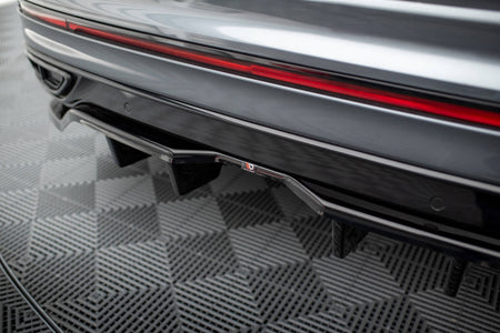 Rear Splitter (with vertical bars) suitable for Volkswagen Tiguan Allspace R-Line Mk2 Facelift