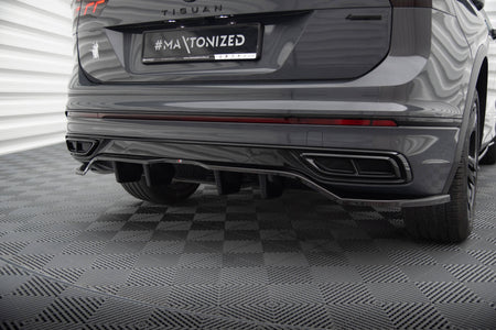 Rear Splitter (with vertical bars) suitable for Volkswagen Tiguan R-Line Mk2 Facelift