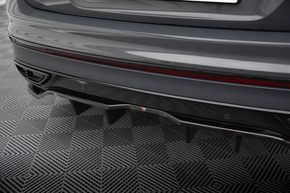 Rear Splitter (with vertical bars) suitable for Volkswagen Tiguan R-Line Mk2 Facelift