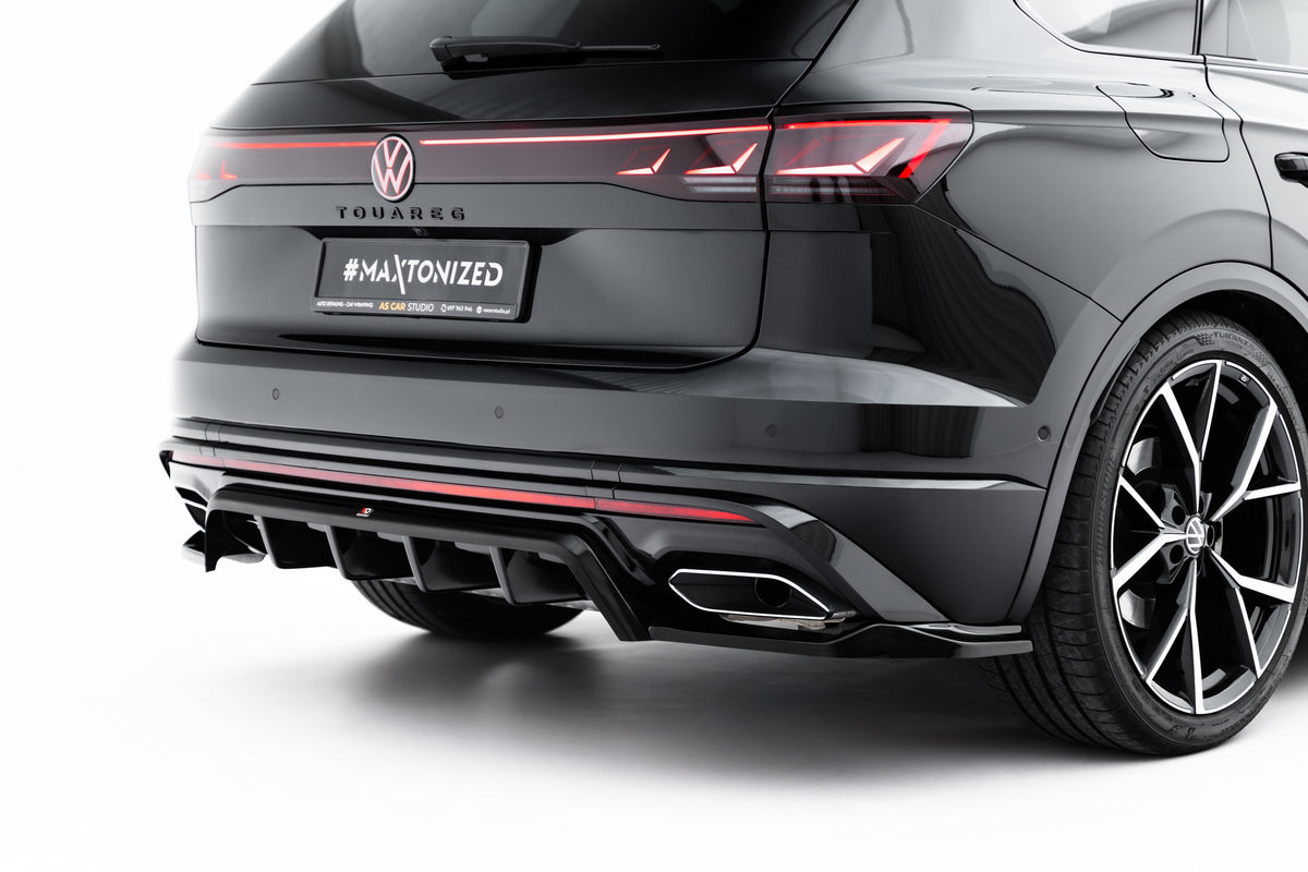 Rear Splitter (with vertical bars) suitable for Volkswagen Touareg R-Line Mk3 Facelift