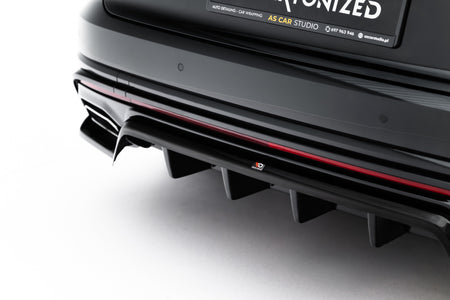 Rear Splitter (with vertical bars) suitable for Volkswagen Touareg R-Line Mk3 Facelift