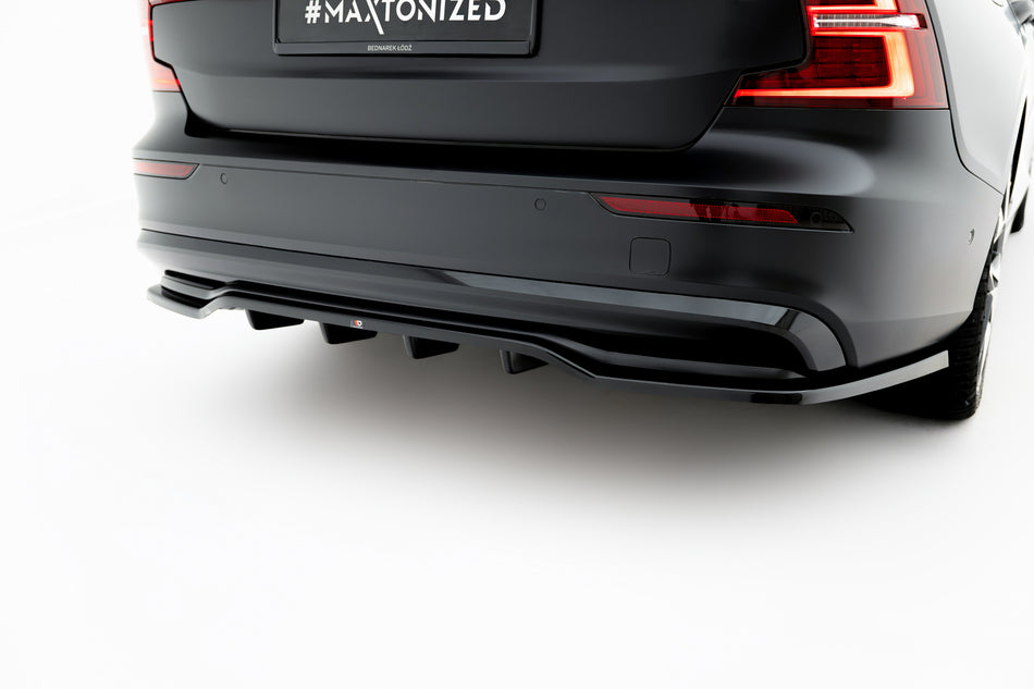 Rear Splitter (with vertical bars) suitable for Volvo S60/V60 R-Design Mk3