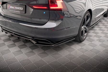 Rear Splitter (with vertical bars) suitable for Volvo V90 / S90 R-Design Mk2