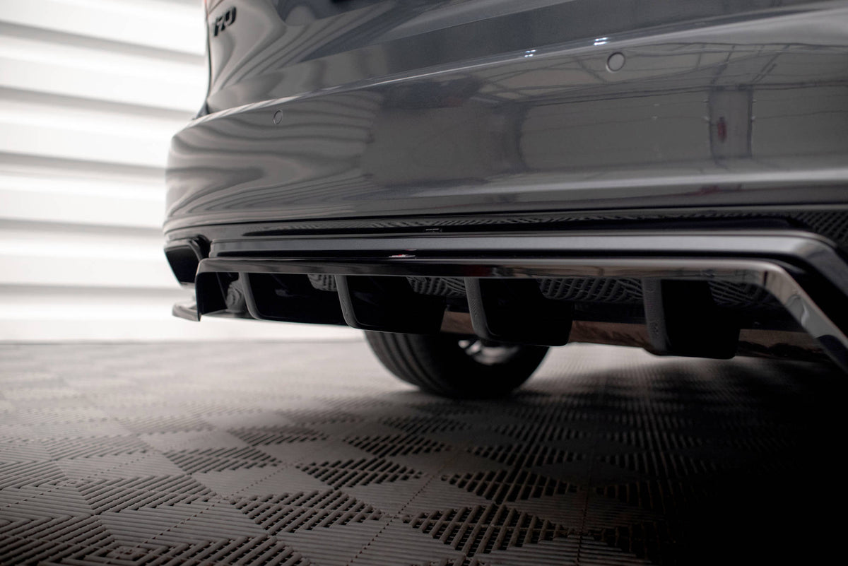 Rear Splitter (with vertical bars) suitable for Volvo V90 / S90 R-Design Mk2