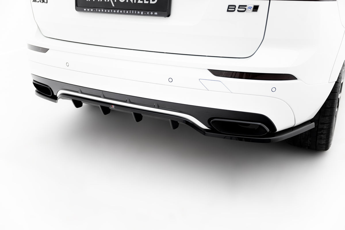 Rear Splitter (with vertical bars) suitable for Volvo XC60 Mk2 R-Design