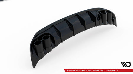 Rear Valance + Exhaust Ends Imitation suitable for Audi A3 S-Line Sedan 8Y