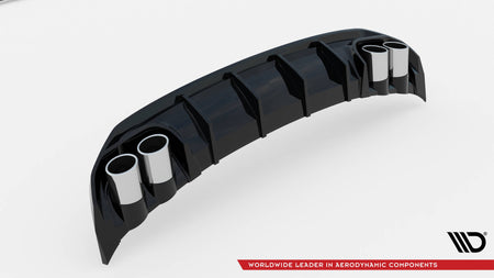 Rear Valance + Exhaust Ends Imitation suitable for Audi A3 S-Line Sedan 8Y