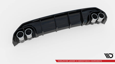 Rear Valance + Exhaust Ends Imitation suitable for Audi A3 S-Line Sedan 8Y