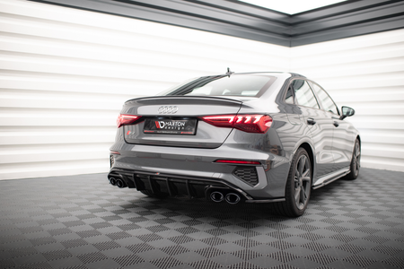 Rear Valance + Exhaust Ends Imitation suitable for Audi A3 S-Line Sedan 8Y