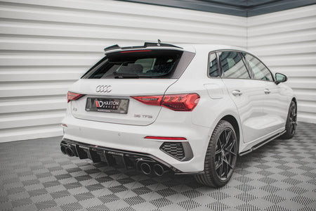 Rear Valance + Exhaust Ends Imitation suitable for Audi A3 S-Line Sportback 8Y