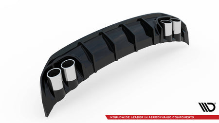 Rear Valance + Exhaust Ends Imitation suitable for Audi A3 S-Line Sportback 8Y