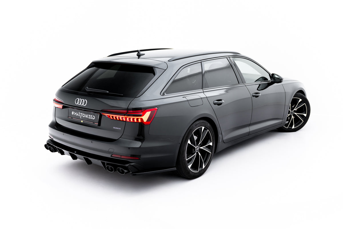 Rear Valance + Exhaust Ends Imitation suitable for Audi A6 Sedan / Avant C8 / C8 Facelift