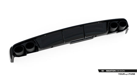 Rear Valance + Exhaust Ends Imitation suitable for Audi A6 Sedan / Avant C8 / C8 Facelift