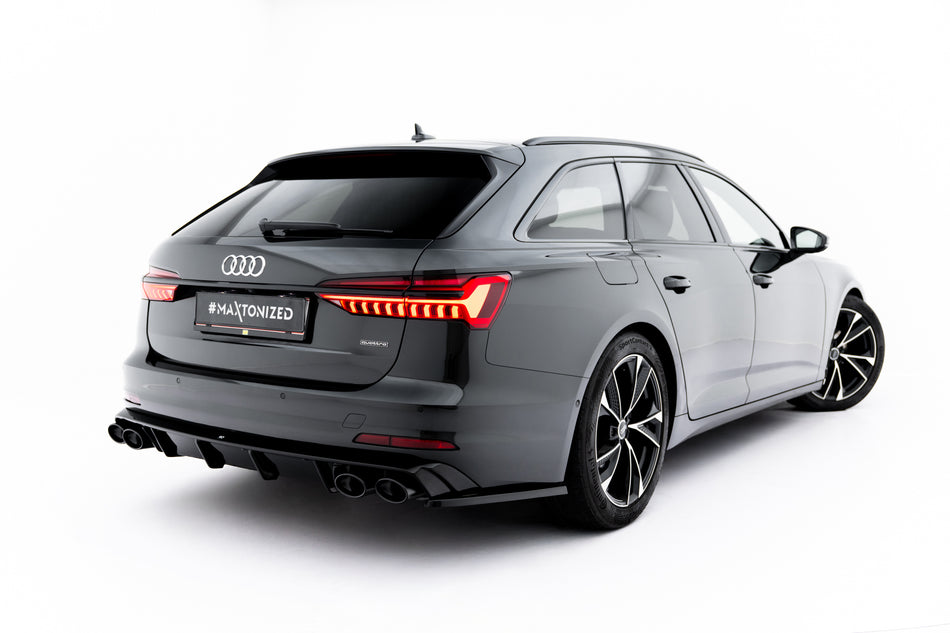 Rear Valance + Exhaust Ends Imitation suitable for Audi A6 Sedan / Avant C8 / C8 Facelift