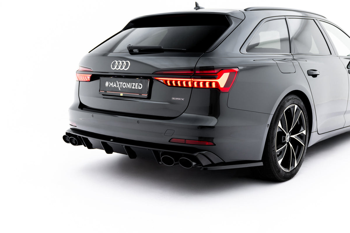 Rear Valance + Exhaust Ends Imitation suitable for Audi A6 Sedan / Avant C8 / C8 Facelift