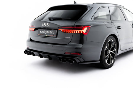 Rear Valance + Exhaust Ends Imitation suitable for Audi A6 Sedan / Avant C8 / C8 Facelift
