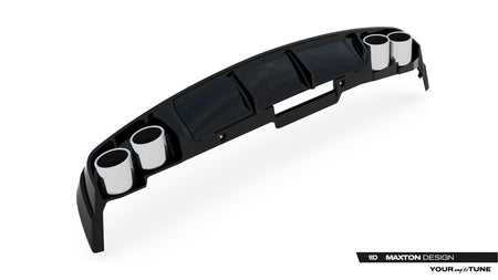 Rear Valance + Exhaust Ends Imitation suitable for Audi A6 Sedan / Avant C8 / C8 Facelift