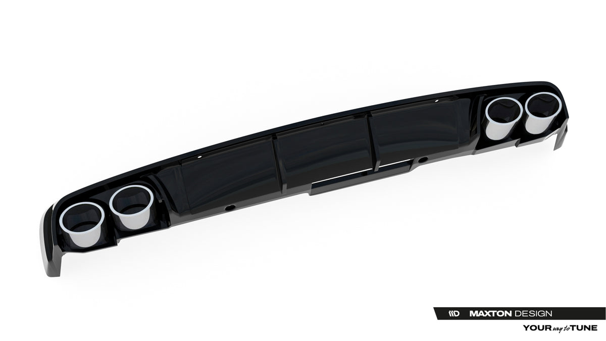 Rear Valance + Exhaust Ends Imitation suitable for Audi A6 Sedan / Avant C8 / C8 Facelift