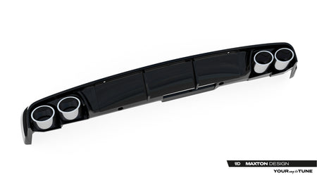 Rear Valance + Exhaust Ends Imitation suitable for Audi A6 Sedan / Avant C8 / C8 Facelift