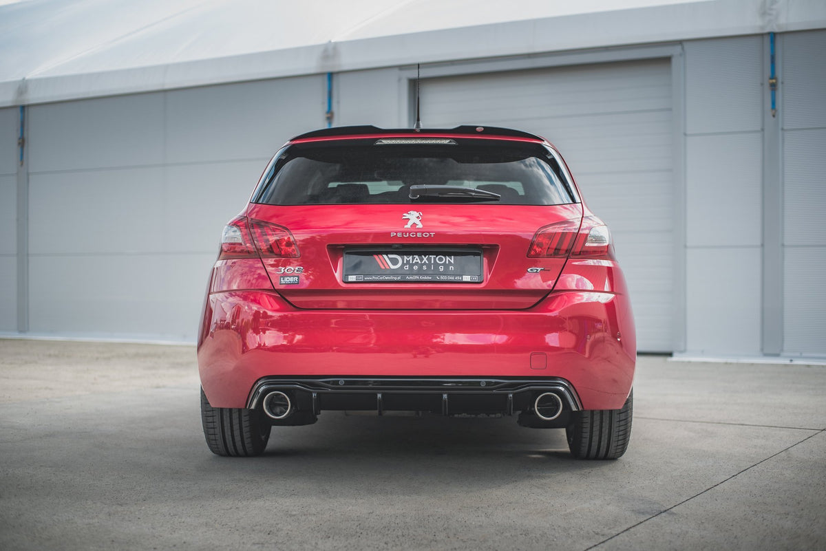 Rear Valance + Exhaust Ends Imitation suitable for Peugeot 308 GT Mk2 Facelift