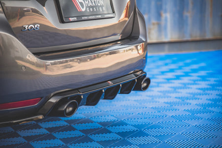 Rear Valance + Exhaust Ends Imitation suitable for Peugeot 308 SW Mk2