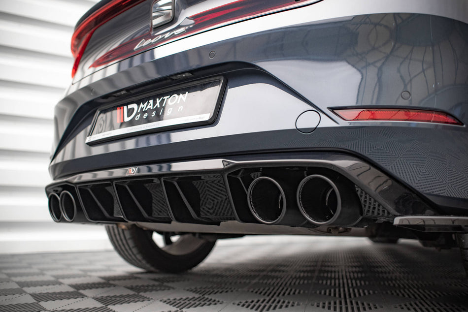 Rear Valance + Exhaust Ends Imitation suitable for Seat Leon FR Hatchback Mk4