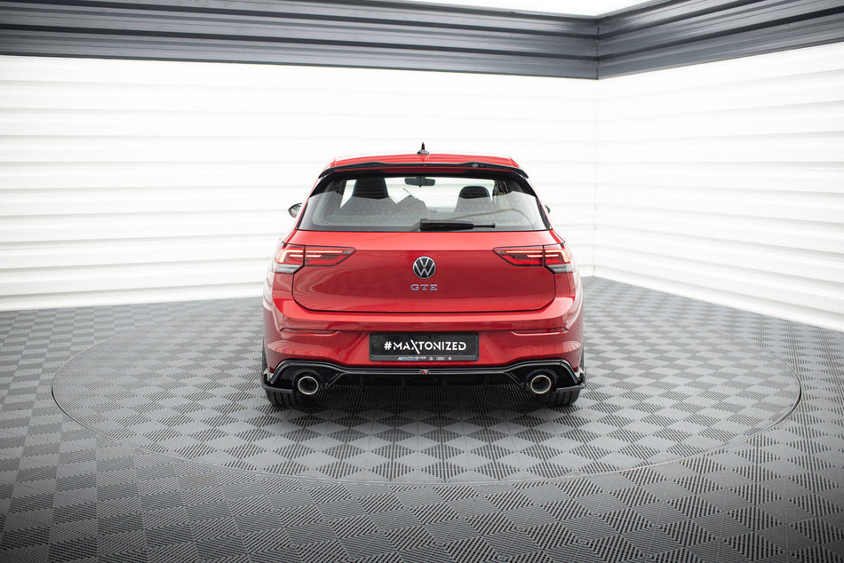 Rear Valance + Exhaust Ends Imitation suitable for Volkswagen Golf GTE / R-Line Mk8 / Mk8 Facelift
