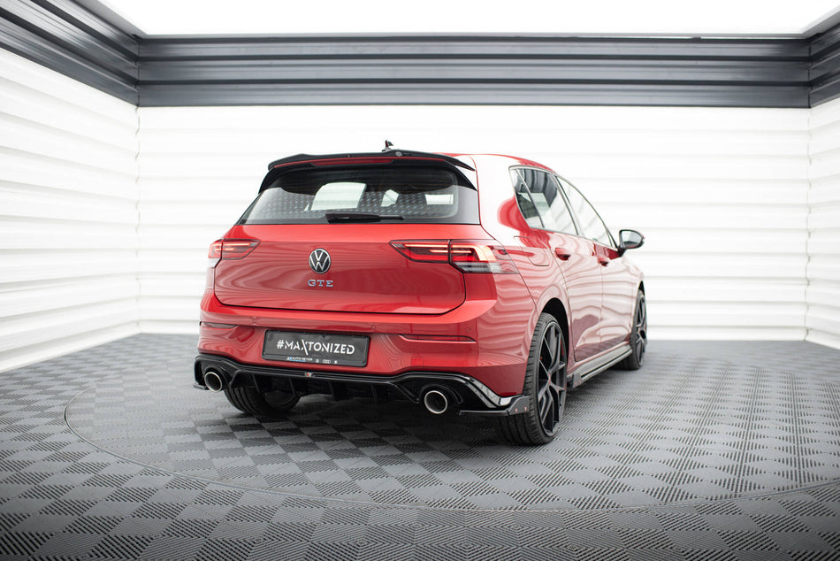 Rear Valance + Exhaust Ends Imitation suitable for Volkswagen Golf GTE / R-Line Mk8 / Mk8 Facelift