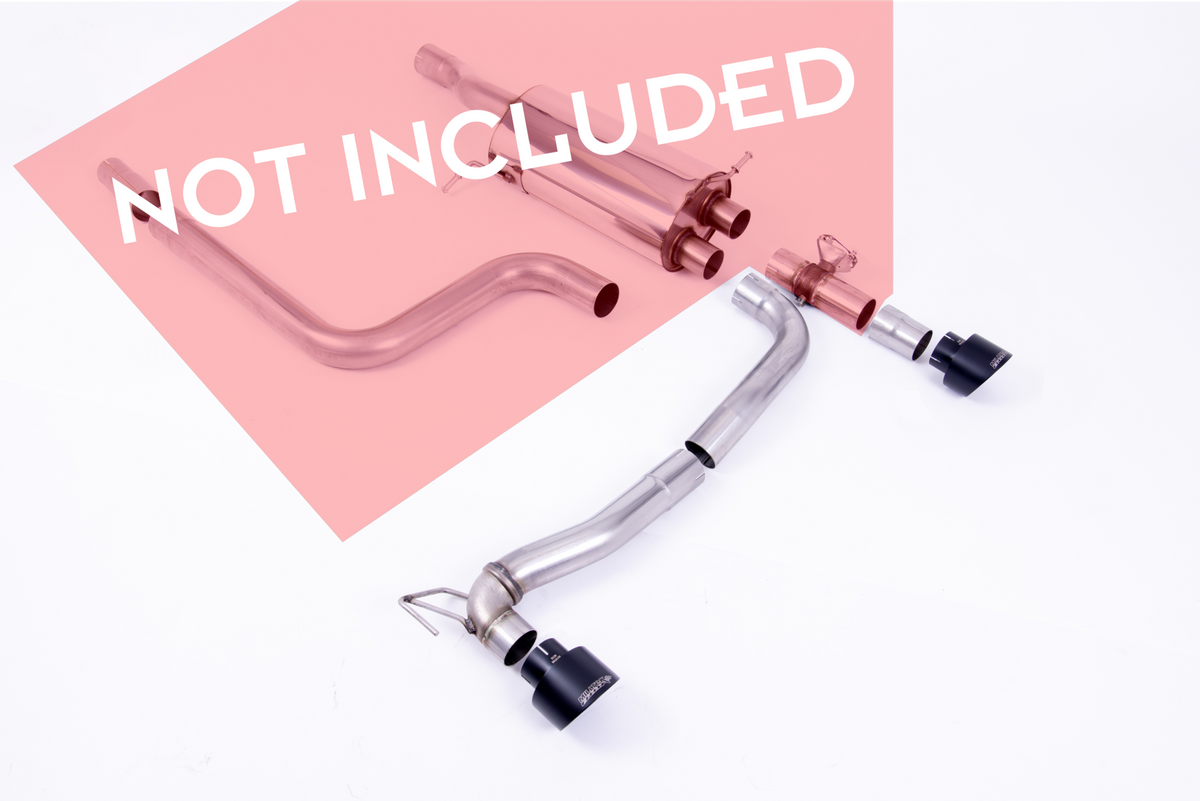 Rear Valance + Milltek Sport Exhaust Extension suitable for Ford Fiesta ST Mk8
