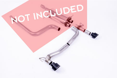 Rear Valance + Milltek Sport Exhaust Extension suitable for Ford Fiesta ST Mk8