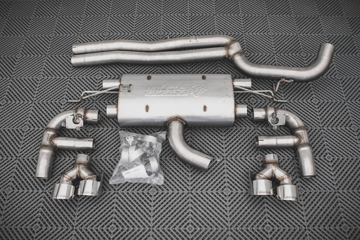 Rear Valance + Milltek Sport Exhaust suitable for Audi RS3 Sportback 8V Facelift