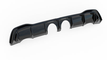 Rear Valance (R32 LOOK) With Exhaust suitable for Volkswagen Golf Hatchback Mk8 / Mk8 Facelift