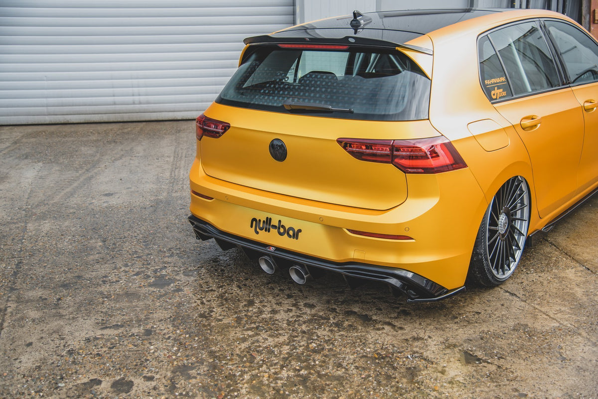 Rear Valance (R32 LOOK) With Exhaust suitable for Volkswagen Golf Hatchback Mk8 / Mk8 Facelift