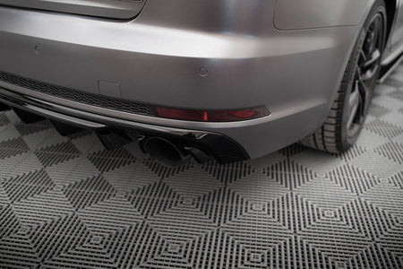 Rear Valance V.1 suitable for Audi A4 S-line B9 (Version with single exhaust tips on both sides)