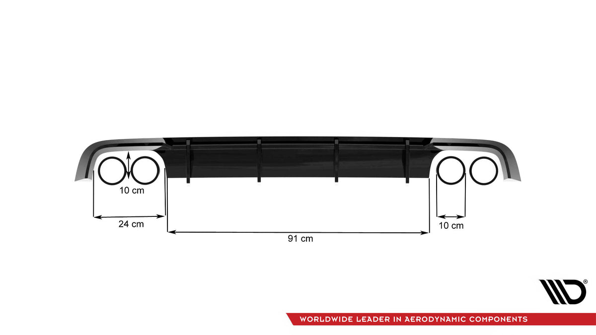 Rear Valance V.1 suitable for Audi S6 C7 Facelift