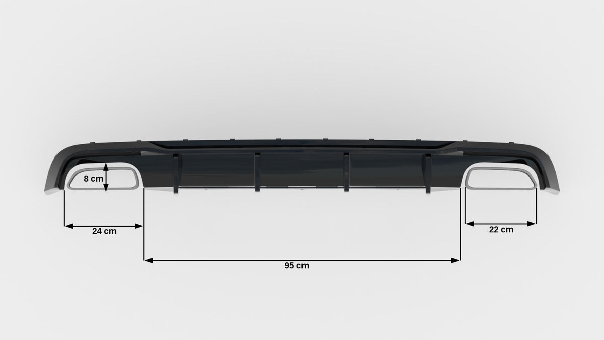 Rear Valance V.2 suitable for Audi A6 / A6 C7 S-line/ S6 C7 Facelift