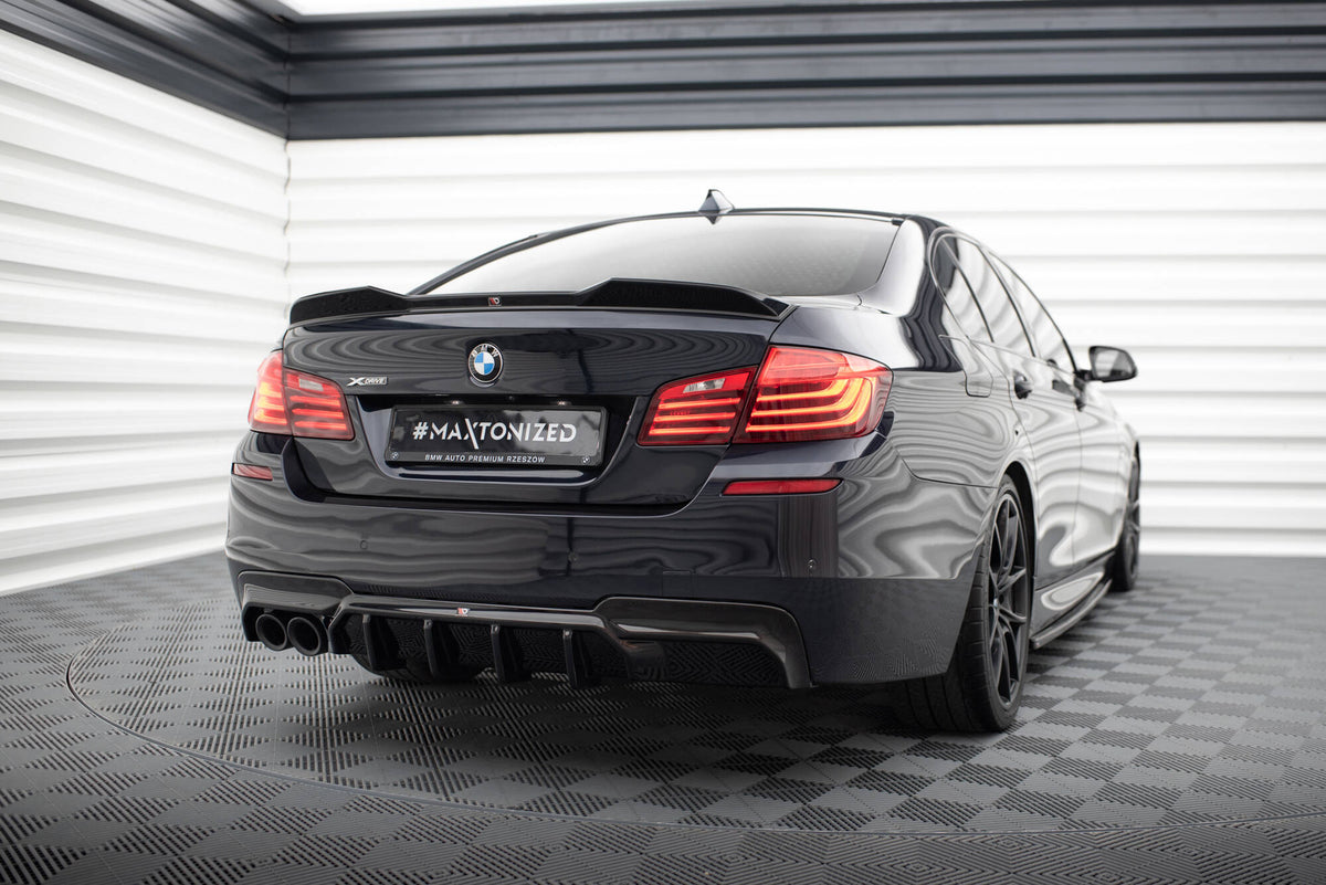 Rear Valance V.2 suitable for BMW 5 M-Pack F10 / F11 (Version with double exhaust on one side)