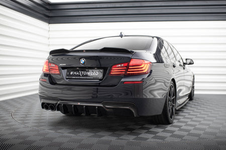 Rear Valance V.2 suitable for BMW 5 M-Pack F10 / F11 (Version with double exhaust on one side)