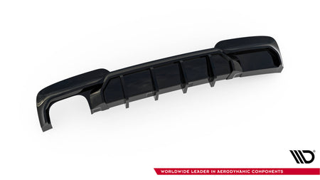Rear Valance V.2 suitable for BMW 5 M-Pack F10 / F11 (Version with double exhaust on one side)