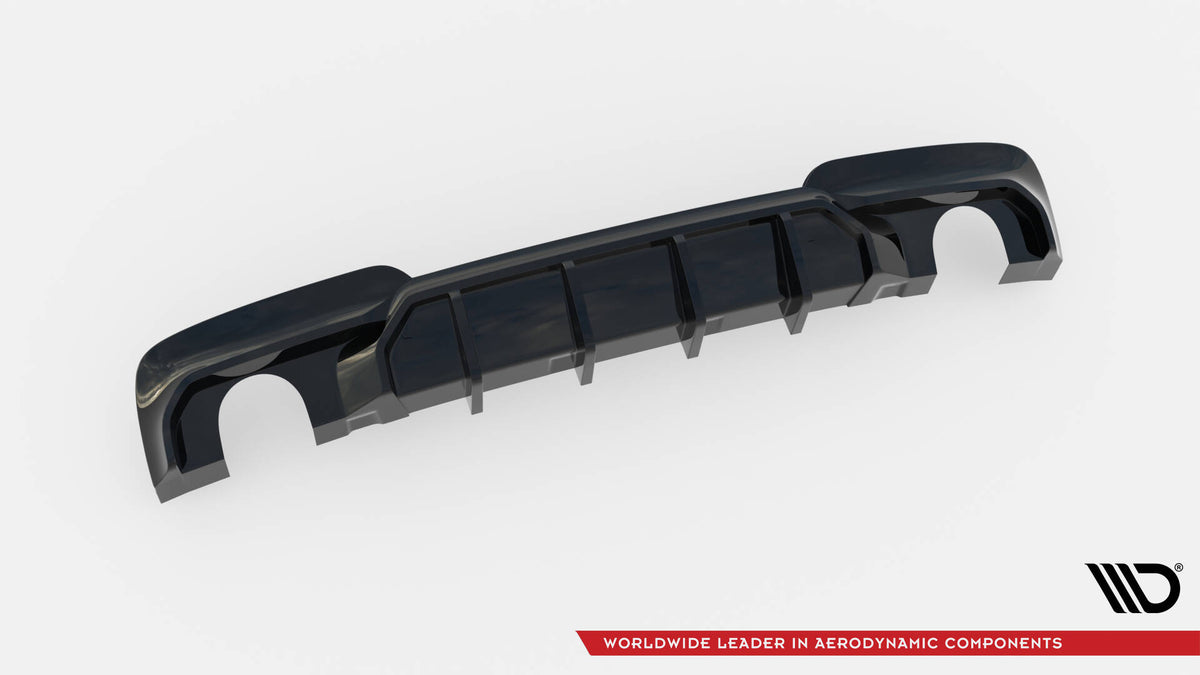 Rear Valance V.2 suitable for BMW 5 M-Pack F10 / F11 (Version with two single exhausts)