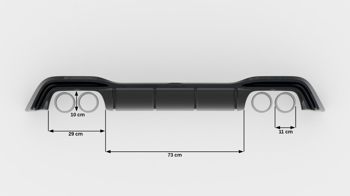 Rear Valance V.2 suitable for Volkswagen Golf R Hatchback Mk8