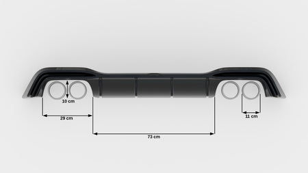 Rear Valance V.2 suitable for Volkswagen Golf R Hatchback Mk8