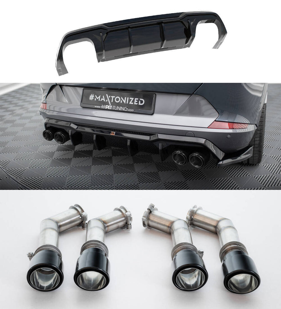 Rear Valance V.3 + Exhaust Tips suitable for Cupra Formentor VZ Mk1 / Mk1 Facelift