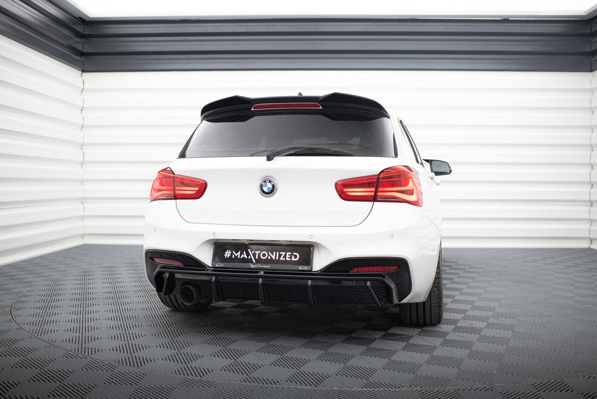 Rear Valance V.3 suitable for BMW 1 M-Pack F20 Facelift (Version with single exhaust on one side)