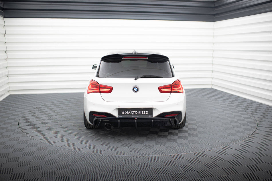 Rear Valance V.3 suitable for BMW 1 M-Pack F20 Facelift (Version with single exhaust on one side)