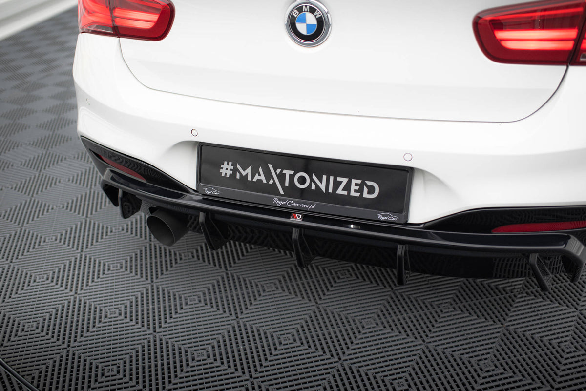 Rear Valance V.3 suitable for BMW 1 M-Pack F20 Facelift (Version with single exhaust on one side)